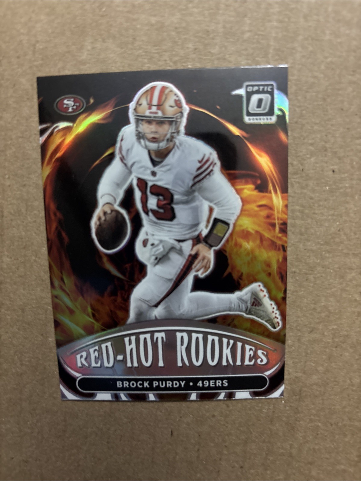 Brock Purdy 2022 Donruss Optic #RHR-1 Red Hot Rookies Holo RC 49ers