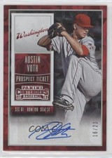 2015 Panini Contenders Prospect Ticket Cracked Ice 16/23 Austin Voth Auto 0b2