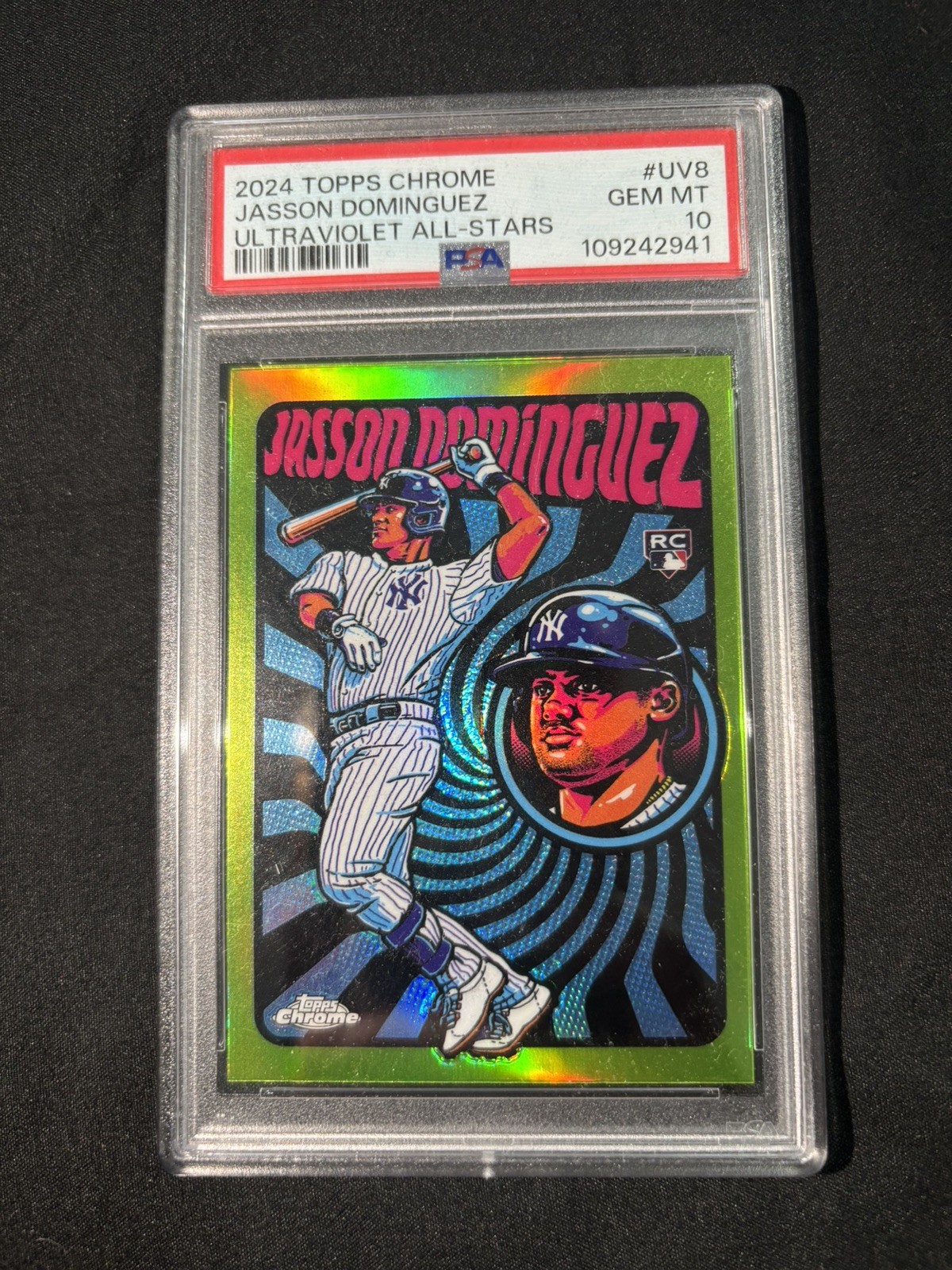 2024 Topps Chrome - Ultraviolet All-Stars Jasson Dominguez #UV-8 (RC)-PSA 10