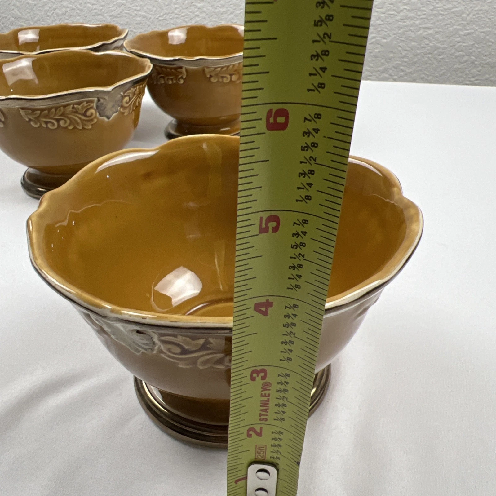Certified International Regency Gold Footed Bowls - Thumbnail 5