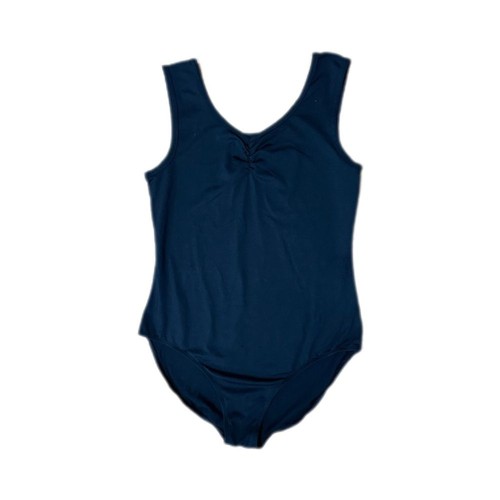 Danskin Girl’s Black Basic Dance Gymnastics  Sleeveless Leotard 14-16