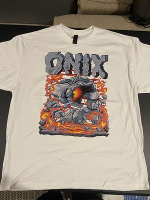 Onix Pokemon Graphic Tee Charizard Mewto Pikachu S-2XL Cotton Vintage