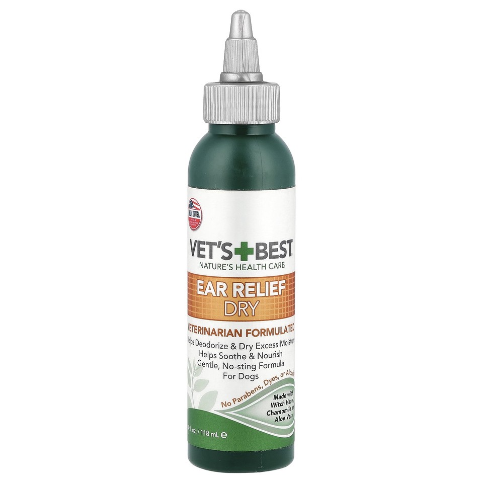 Ear Relief Dry, For Dogs, 4 fl oz (118 ml)