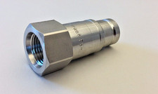 Parker FS-372-8FO Quick Coupling Male Nipple 3/4-16 NPT 316SS Push to Connect