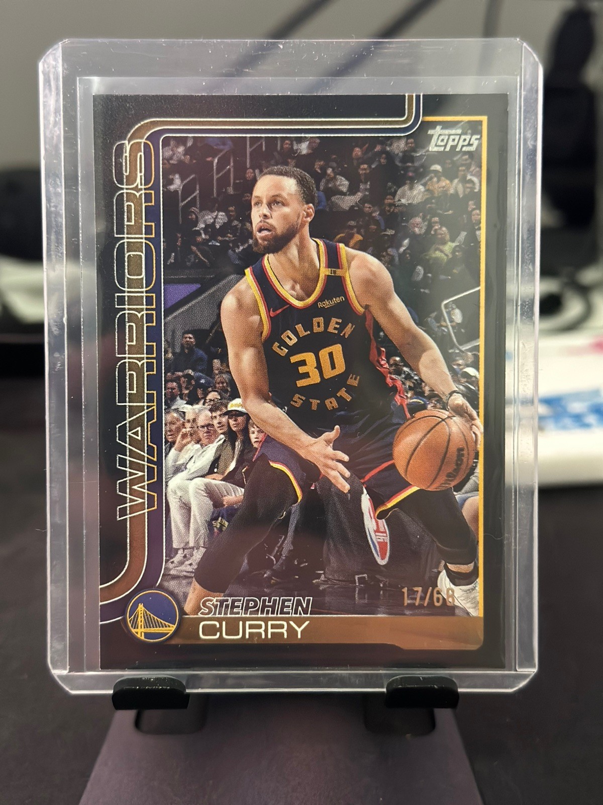 2025 Topps Basketball Stephen Curry #135 Rare Black Foil SSP /68 RARE 