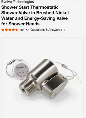 1 Case of 24pcs - Evolve ShowerStart TSV Thermostatic Shut-Off Valve Shower Bath
