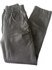 Classic Woman Genuine Leather Jeans Size 12 (small fit)  • Fully Lined