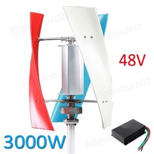3000W 48V 5 Blades Wind Turbine Generator Power Energy Charge Controller Kit US
