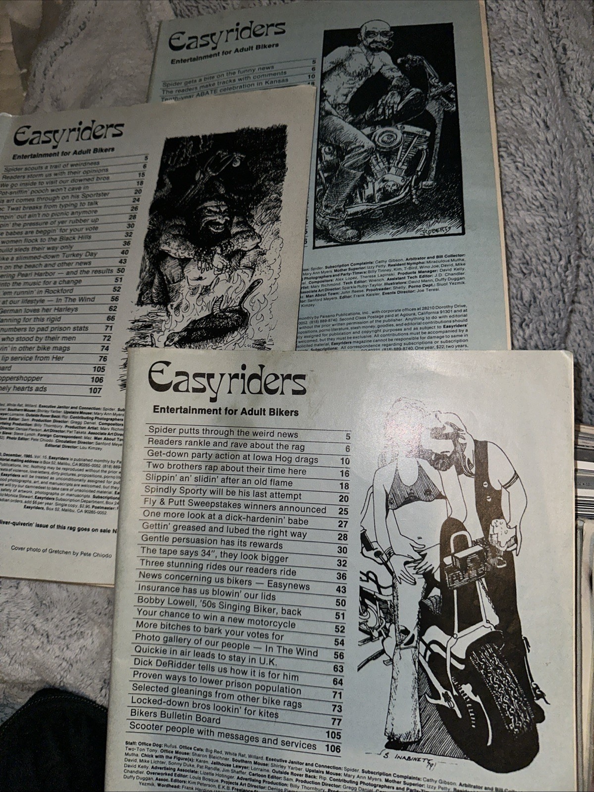 Easyriders Magazine Collection 86’ | eBay