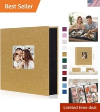 Sturdy 400-Pocket Fabric Photo Album: Organize Your Wedding Memories in Style
