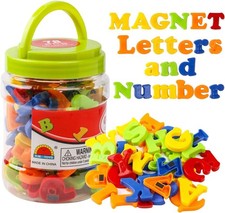 78 Piece Magnetic Letters Numbers Alphabet Fridge Magnets Educational Toy Set