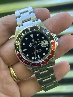 Rolex GMT-Master II Coke 40mm 16710 Box and Papers