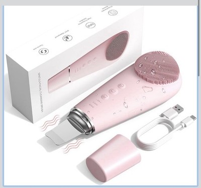 2 in 1 Facial Cleansing Brush & Massager Facial Skin Scrubber Waterproof and ...