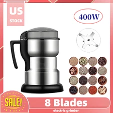 400W Electric Coffee Grinder Grinding Milling Bean Nut Spice Matte Blender Dry
