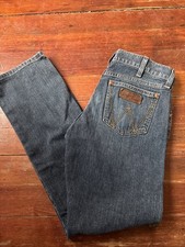 Wrangler Rooted Collection North Carolina 31x32 Men's Blue Jeans Made in USA Wrangler Rooted Collection North Carolina 31x32 Men's Blue Jeans Made in USA