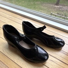 Capezio Kids 12 Black Tap Dance Shoes