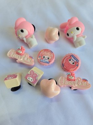 Lot Of 10 Sanrio My Melody Crocs Kawai Shoe Charms