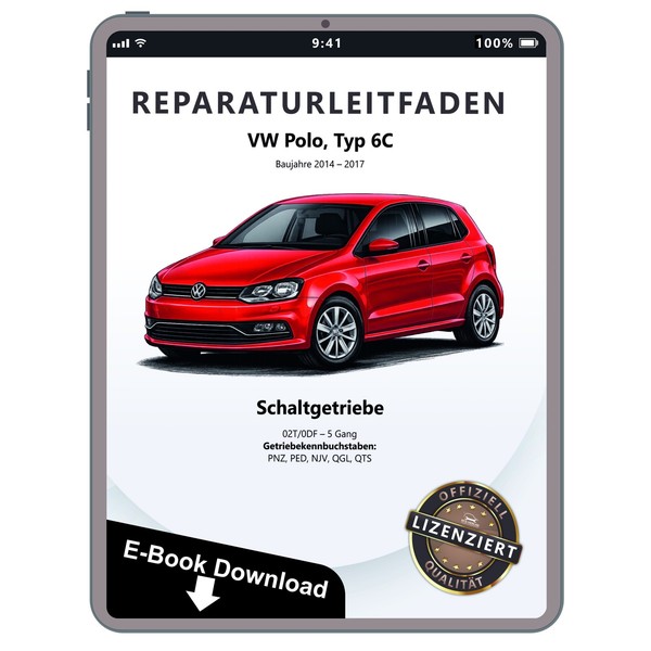 Vw Polo 5 6C 2014-2017 5 Gang Schaltgetriebe 02T 0DF Reparaturhandbuch Download-image