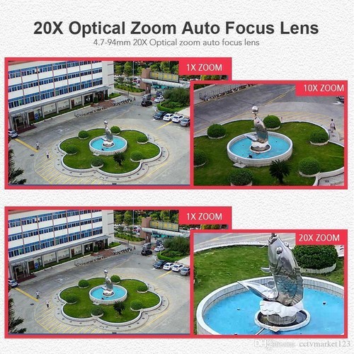 1080P 20X Optical Zoom Wireless PTZ IP Camera Two Way Audio Outdoor Night Vision - Picture 3 of 10