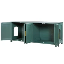 Uimoso Cat Litter Box Cabinet Multiple Cats, 47.2" Compatible Most Litterboxes