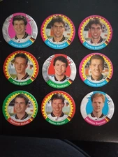 Vtg Nutella Pogs-Lot of 9 