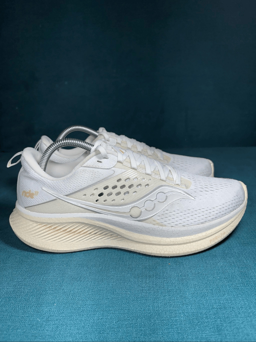 Saucony Ride 17 Running Shoes in Pearl Gum Women's Size 10 Sneakers thumbnail 3