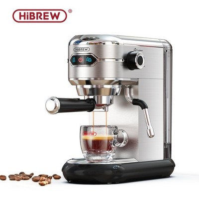 HiBREW H11 Semi-Auto Espresso Machine Stainless Steel For ESE POD Ground Coffee