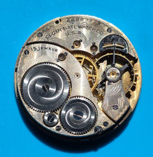 VINTAGE 12 SIZE ELGIN GRADE 315 15 JEWEL POCKET WATCH MOVEMENT RUNNING