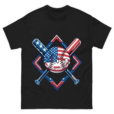 Baseball-Drip-American-Flag-Boys-Kids-Youth-4th-of-July-T-Shirt