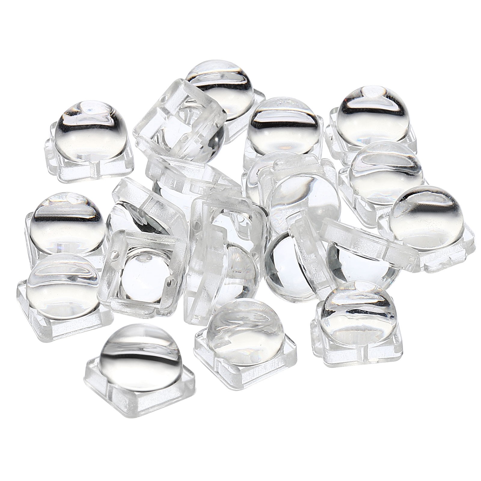 20pcs LED Convex Lens 30 Degree Angle PMMA Optical for 5050 LED Lamp Beads