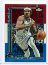 2025-26 Topps Chrome Basketball Red White Blue Refractor Wendell Carter Jr Magic