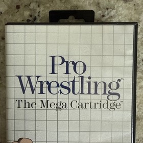 Pro Wrestling (Sega Master System, 1986) Manual, Insert, Box Authentic Tested