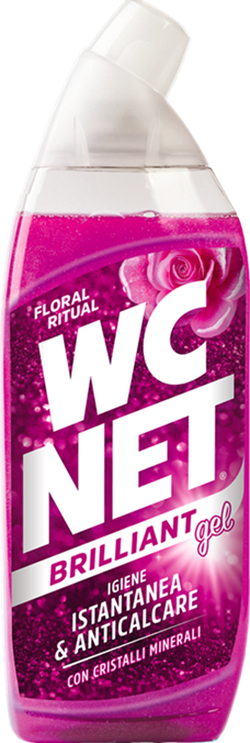 6 PZ WC NET BRILLIANT GEL FLORAL RITUAL IGIENE ISTANTANEA ANTICALCARE 700ML - Immagine 2