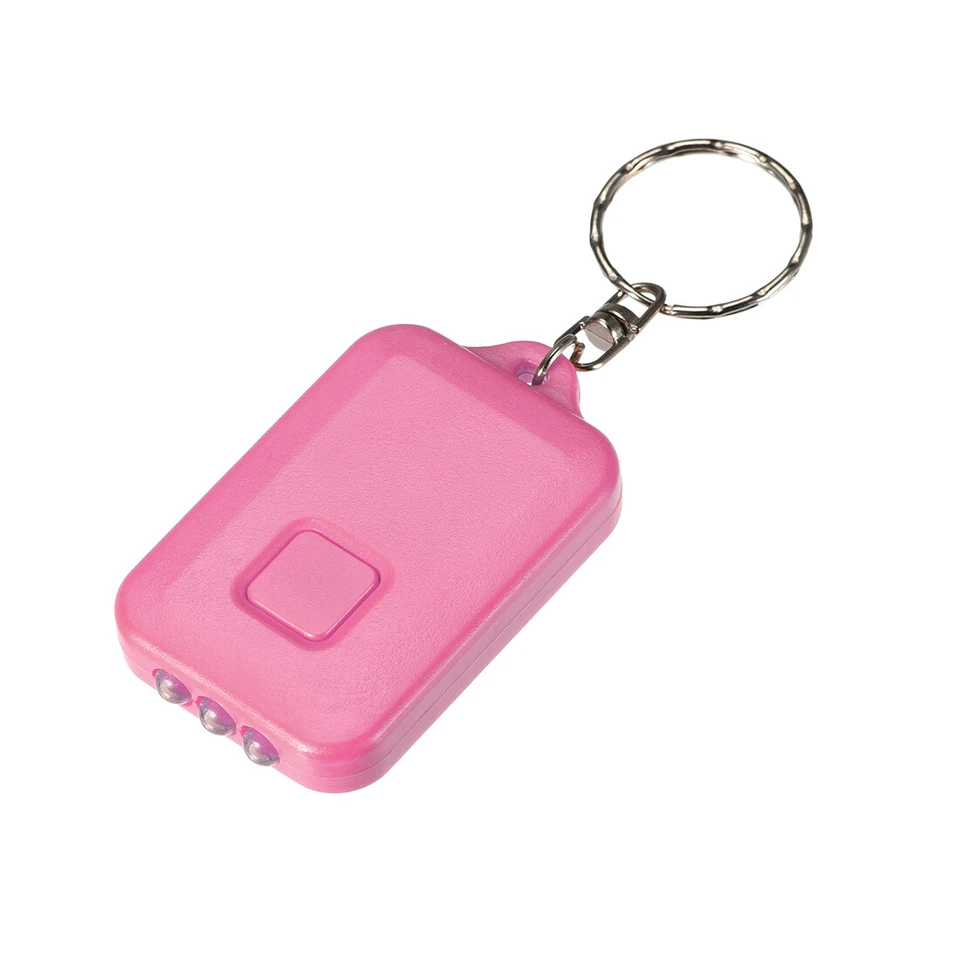 Mini Llavero LED Linterna de Energía Solar con gancho Rosa 5pcs - Imagen 3 de 4