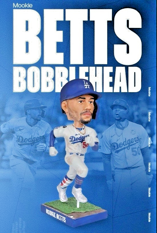 2025 Mookie Betts Bobblehead LA Dodgers SGA - NEW in BOX | eBay