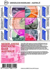 Netherlands 2016 Grenzeloos Nederland - Australia  sheetlet b EMIGRATION  mnh us