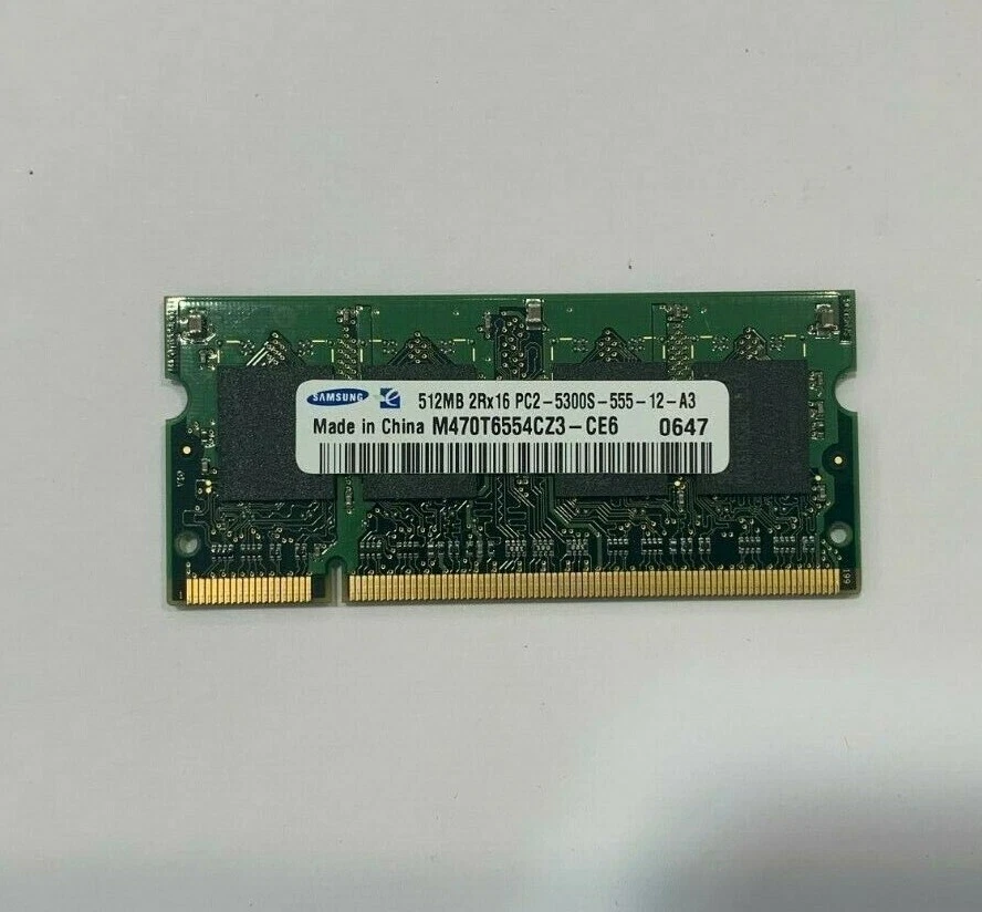 barrette de Mémoire ddr2 pc-portable 512mb pc2-5300 667mhz ram DDR2 512Mb - Photo 3/3