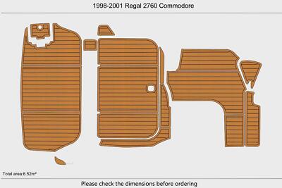 2001 Regal 2760 Commodore Swim Platform Cockpit Boat EVA Foam Teak Deck Flooring