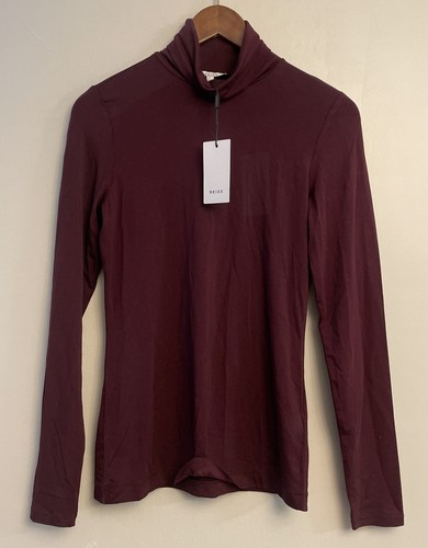 Reiss Charlie Jersey Roll Neck Berry 