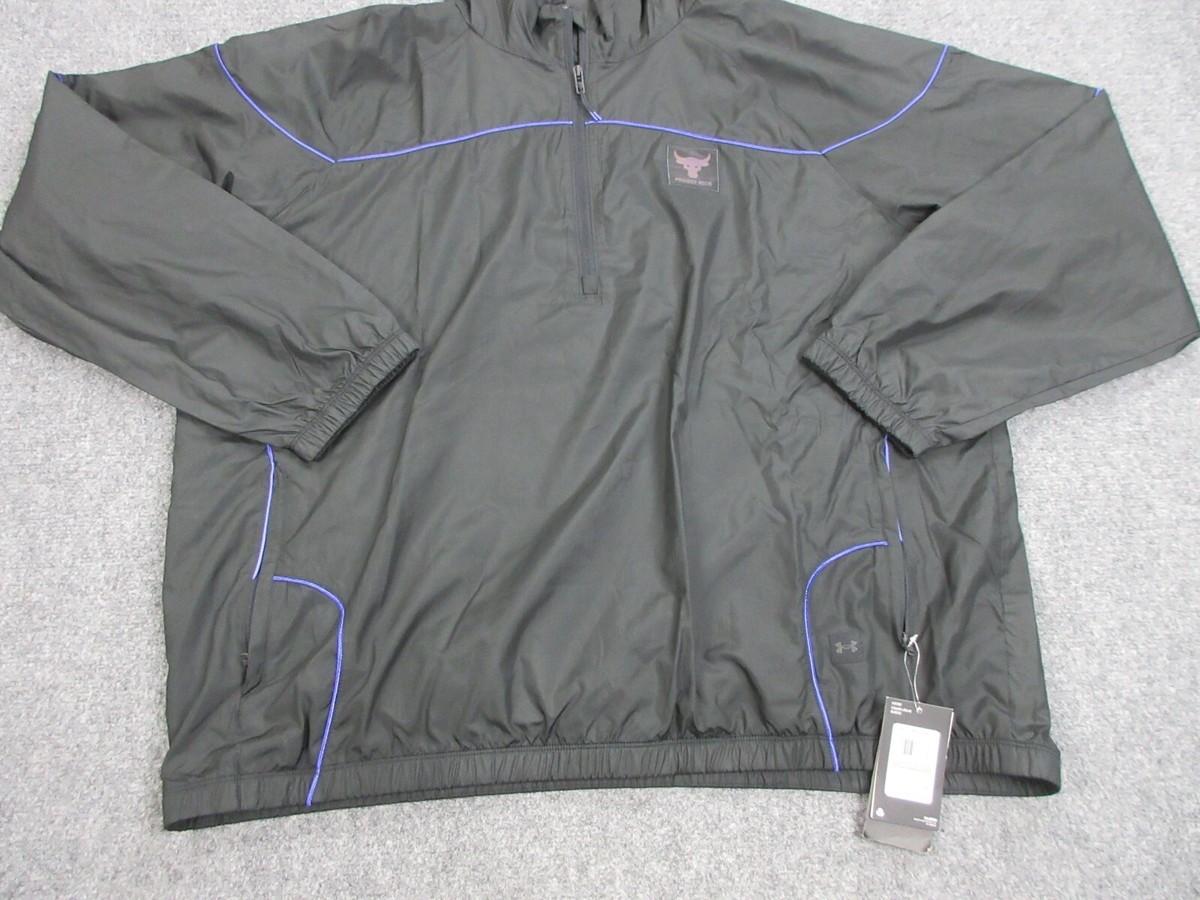 Under Armour Jacket Mens 3XL XXXL Black Project Rock Anorak