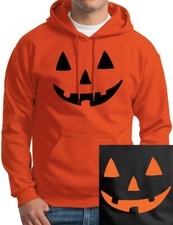 Jack O' Lantern Pumpkin Halloween Costume Hoodie USA NYC Classic Retro 90s Candy