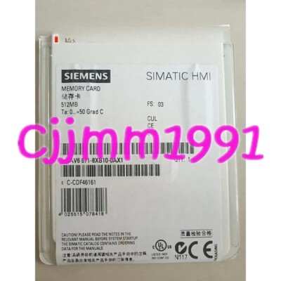 1PC NEW Siemens 6AV6671-8XB10-0AX1 SD Memory Card 512MB secure digital card #P