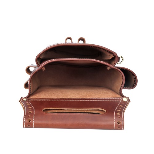 Tourbon Leather Cartridges Bag Shells Holder Case Clay Shooting Ammo Carry Pouch - Picture 12 of 24
