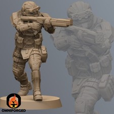 Cyberpunk Commander Vortex Miniature 3D Print...