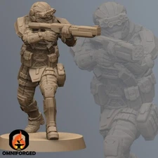 Cyberpunk Commander Vortex Miniature 3D Printed Resin Mini Proxy