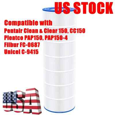 1/2Pack PAP150 Pool Filter For Pentair Clean & Clear 150, FC-0687, C-9415, CC150