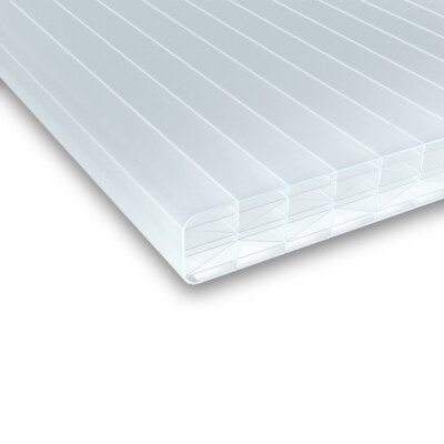 Doppelstegplatten Stegplatten 25 mm opal weiß Polycarbonat Sun Stop Effect