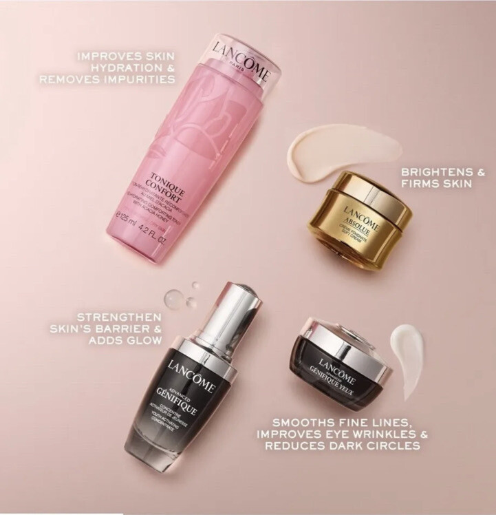 Lancome Gold Gift Box 2023 $588Value Full 10 Iconic Products