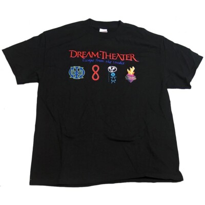 Vintage Dream Theater Men's Escape From The Studio Symbols Black T-Shirt Size L