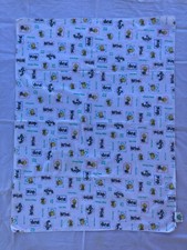 VTG BABY BUGS BUNNY LOONEY TUNES TWEETY BIRD USA SWADDLE BLANKET WRAP